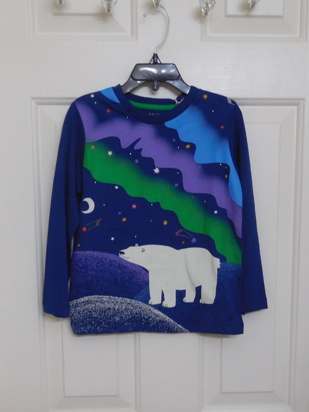 NWT Mini Boden Long Sleeve Polar Bear Shirt sz 4-5 years